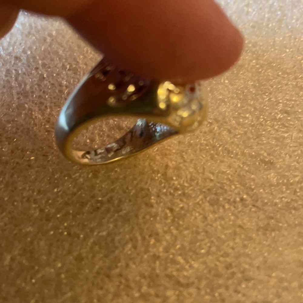 Vintage Solid 925 Human Skull Ring - image 3